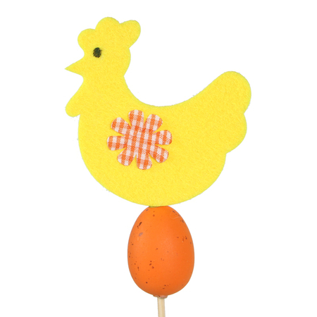 Eggs with decoration on stick