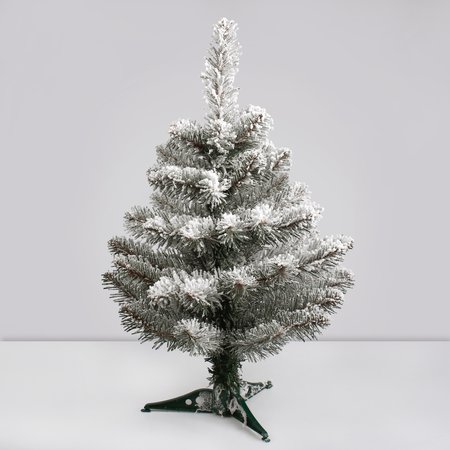 Snow-covered spruce tree 50 cm