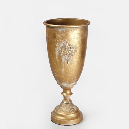 Metal patinated vase 39 cm