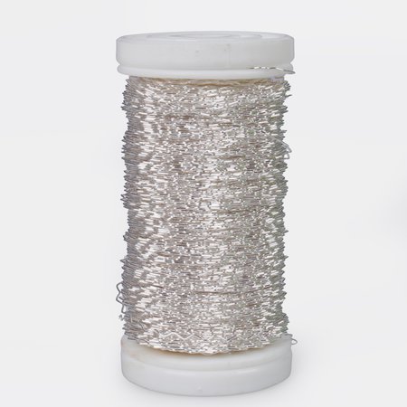 Silver-plated knotted wire - reel 50 g