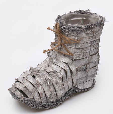 Bleached wicker pot cover – shoe