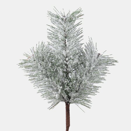 Snow-covered spruce twig 25 cm