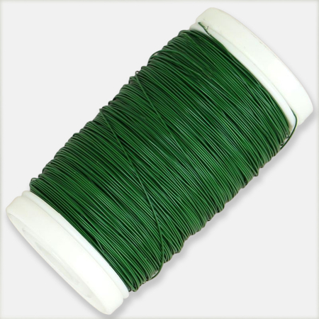 Green steel wire - reel 100 g