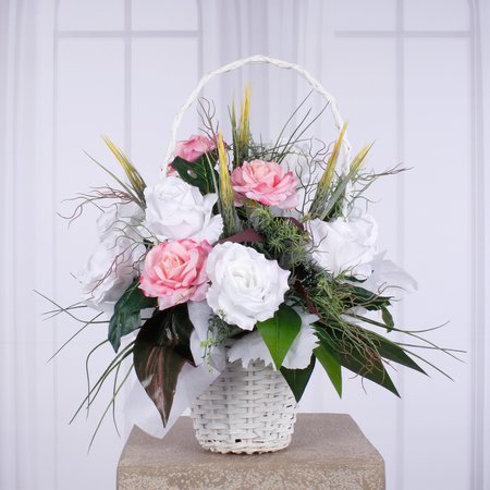 Basket floral composition