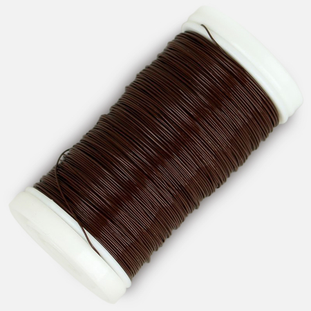 Brown steel wire - reel 100 g