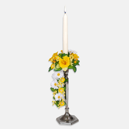 Centrepiece for a candle - Daffodil/Daisy 1 
