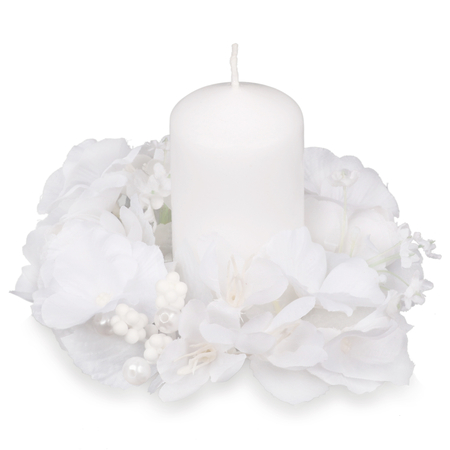 Centrepiece for a candle - Hydrangea / Camellia 2.5