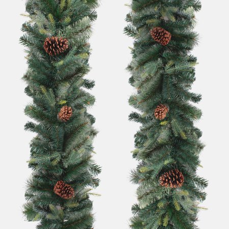 Winter mix tree garland with cones 260 cm