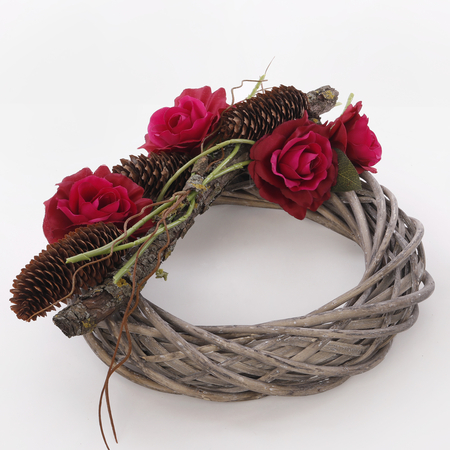 Wreath with a rose