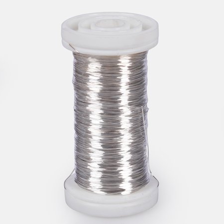 Silver-plated wound wire - reel 75 g